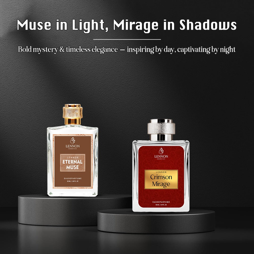Crimson Mirage and Eternal muse Long Lasting Fragrance Perfumes combo