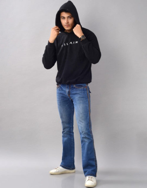 Brand Logo Printed Hooded Sweatshirt